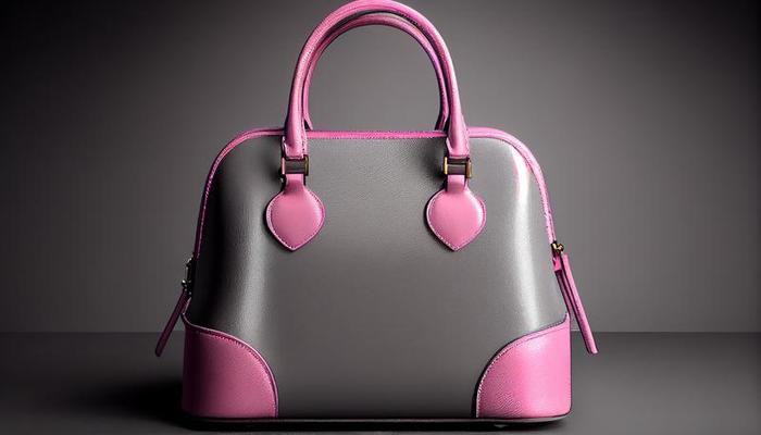 schön modisch glatt Jugend Damen Handtasche im hell Rosa Farbe auf ein grau  Studio Hintergrund. generieren ai. 22631342 Stock-Photo bei Vecteezy