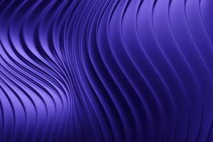 3D-Darstellung eines klassischen lila abstrakten Farbverlaufshintergrunds mit Linien. Druck von den Wellen. moderne grafische Textur. Geometrisches Muster. foto