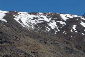 Der Berg Hermon ist Israels höchster Berg und der einzige Ort, an dem Wintersport betrieben werden kann. foto