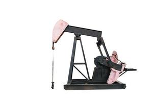 Pumpjack isoliert foto