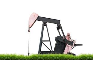 Pumpjack isoliert foto