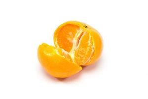Orangen auf weißem Hintergrund foto