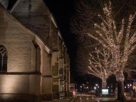 borken stadt zur weihnachtszeit foto