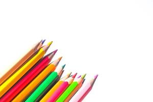 Buntstifte für Schüler zur Verwendung in der Schule oder im Beruf foto