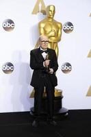 Los Angeles, 28. Februar - Ennio Morricone bei den 88. Annual Academy Awards, Presseraum im Dolby Theatre am 28. Februar 2016 in Los Angeles, ca foto