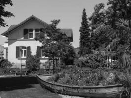 die stadt meersburg am bodensee foto