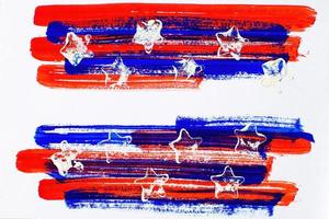 usa nationalfeiertag - 4. juli unabhängigkeitstag. abstrakter Hintergrund der amerikanischen Flagge. foto