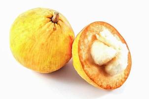 Sentul-Frucht auf weißem Hintergrund foto