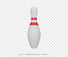 3D-Rendering Bowling-Pin foto