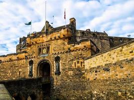 hdr edinburgh castle in schottland foto