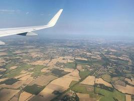 Flugzeugfensteransicht auf der Erde 10 foto