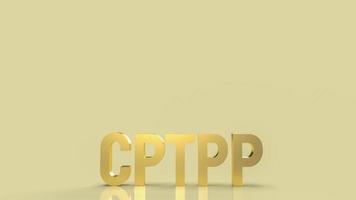 die cptpp oder umfassende und progressive vereinbarung für die transpazifische partnerschaft 3d-rendering für den hintergrund foto