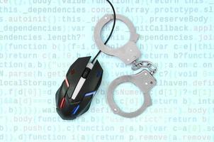 kreatives Konzept zur Bekämpfung von Computerkriminalität, Hackern und Piraterie