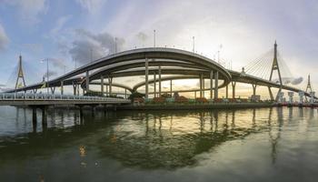 Bhumibol-Brücke, Chao-Phraya-Brücke.