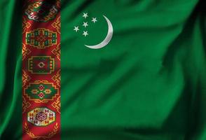 flagge von turkmenistan foto
