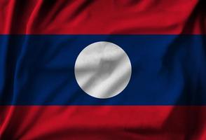 flagge von laos foto