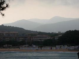 s'agaro strand an der katalanischen costa brava, spanien foto