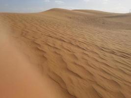 Sanddünen in der Wüste foto