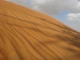 Sanddünen in der Wüste foto