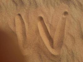 Sanddünen in der Wüste foto
