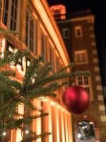 borken stadt zur weihnachtszeit foto