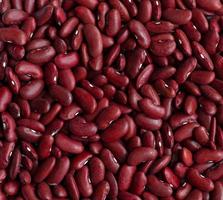 rohe rote Bohnen. Bohnen sind eine Quelle für gesundes Pflanzeneiweiß foto