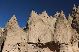 Felsformationen im Zelve-Tal, Kappadokien, Nevsehir, Türkei foto