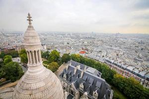 paris-blick von der basilika sacre coeur foto