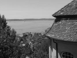 die stadt meersburg am bodensee foto