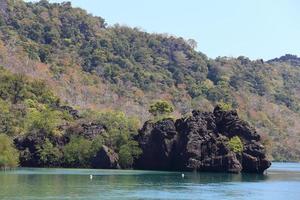 schönes meer und insel und strand in andaman foto