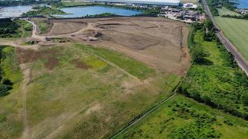 wunderschöne luftaufnahmen aus dem hohen winkel von see und landschaftsansicht von kempston bedford england foto