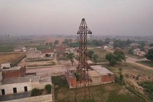 Luftaufnahme des Dorfes Kala Shah Kaku in Punjab, Pakistan foto