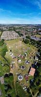 High-Winkel-Aufnahmen und Panorama-Landschaftsansicht aus der Luft von England, Großbritannien foto
