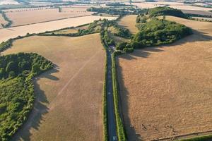 schöne Luftaufnahme der britischen Landschaft bei Sharpenhoe Clappers England foto