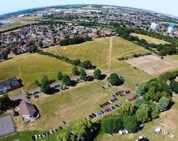 High-Winkel-Aufnahmen und Panorama-Landschaftsansicht aus der Luft von England, Großbritannien foto