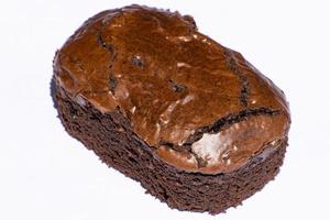 Köstlicher Schokoladenbrownie hausgemacht, Zutaten von Brownie, Fudge-Brownie aus der Nähe, hausgemachte Backwaren und Desserts, frische Brownie-Stücke, Süßwarenkonzept. foto