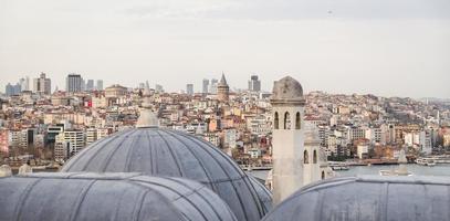 galata und karakoy bezirk in istanbul, türkei foto