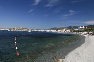 Stadt Bodrum in der Türkei foto