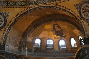 hagia sophia museum in der stadt istanbul, türkei foto