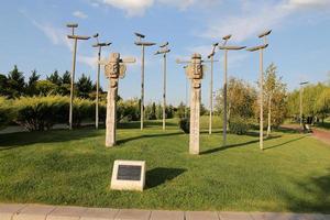 koreanische symbole in kentpark, eskisehir city foto