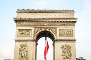 arc de triomphe in paris, frankreich foto