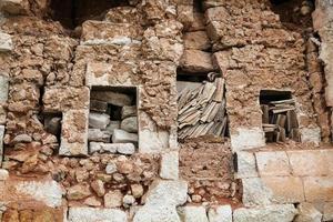 alte und zerstörte Mauer foto