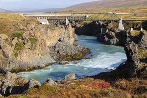 Skjalfandafljot-Fluss in Island foto