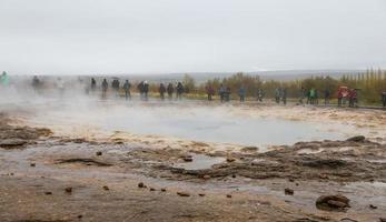 Strokkur-Geysir in Island foto