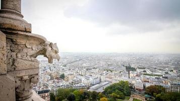 paris-blick von der basilika sacre coeur foto