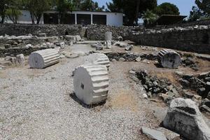 Mausoleum in Halikarnassos in der Stadt Bodrum foto