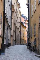 Straße in Gamla Stan, Stockholm, Schweden foto