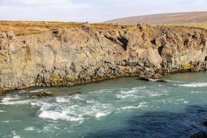 Skjalfandafljot-Fluss in Island foto