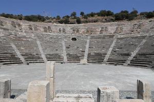 Theater von Halikarnassos in Bodrum, Türkei foto