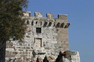 Turm der Burg von Bodrum in der Türkei foto